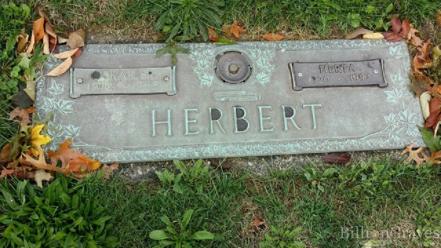Herbert Oskar 1912-1968 Handel Herta Grabstein